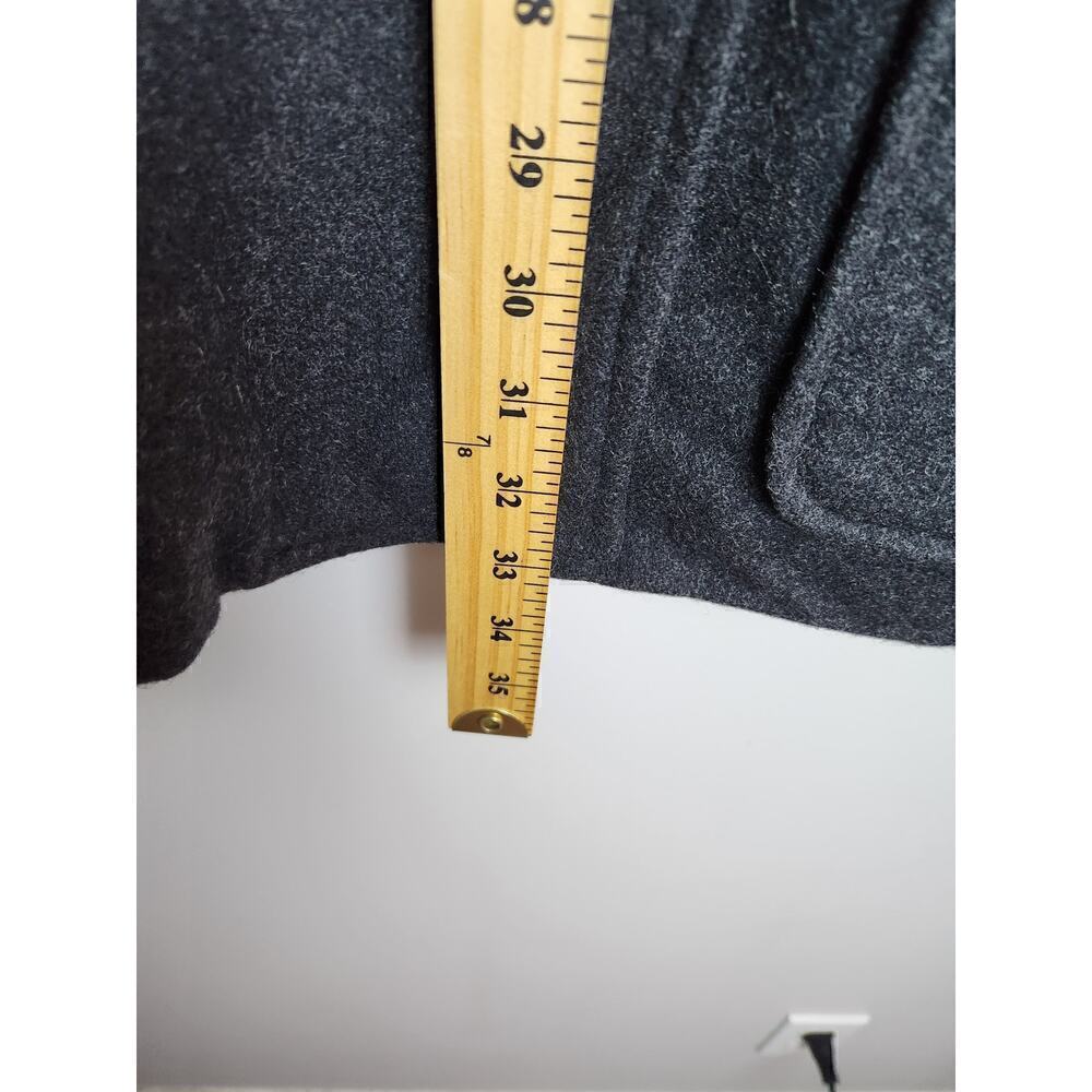 Vintage Old Navy Wool Peacoat Sz L Black/Charcoal classic preppy pockets GUC - Picture 7 of 9